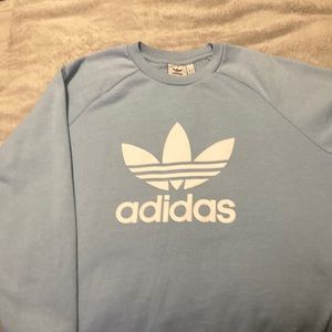 Vintage powder blue Adidas sweatshirt